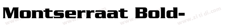 Montserraat Bold字体转换